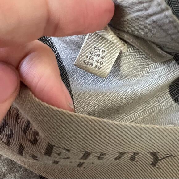 Burberry Brit Lightweight Rain/Wind Jacket Coat Neutral Taupe Authentic - Picture 8 of 12